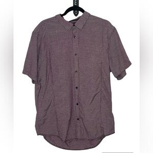 prAna Slim Fit Striped Button Down Shirt Sz XL